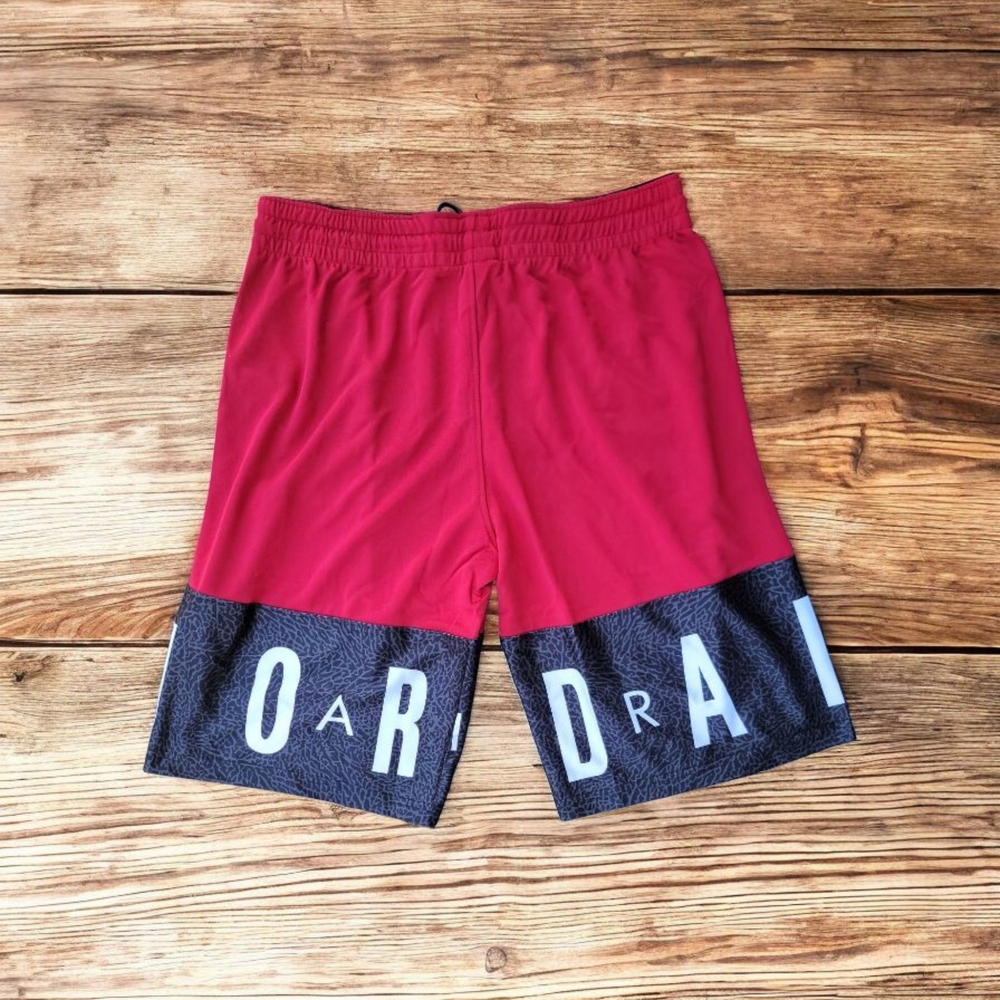NWT Mens Jordan Red and Black Athletic Shorts for Performance